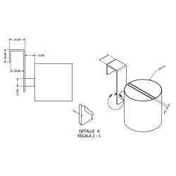 Vitto hair iron stand Ø6mm