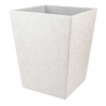 Square leatherette wastepaper basket