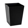 Square leatherette wastepaper basket