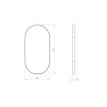 Oval frame black