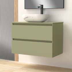 Double mat marbre white