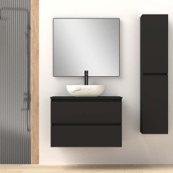 Double mat marbre white