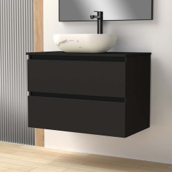 Double mat marbre white