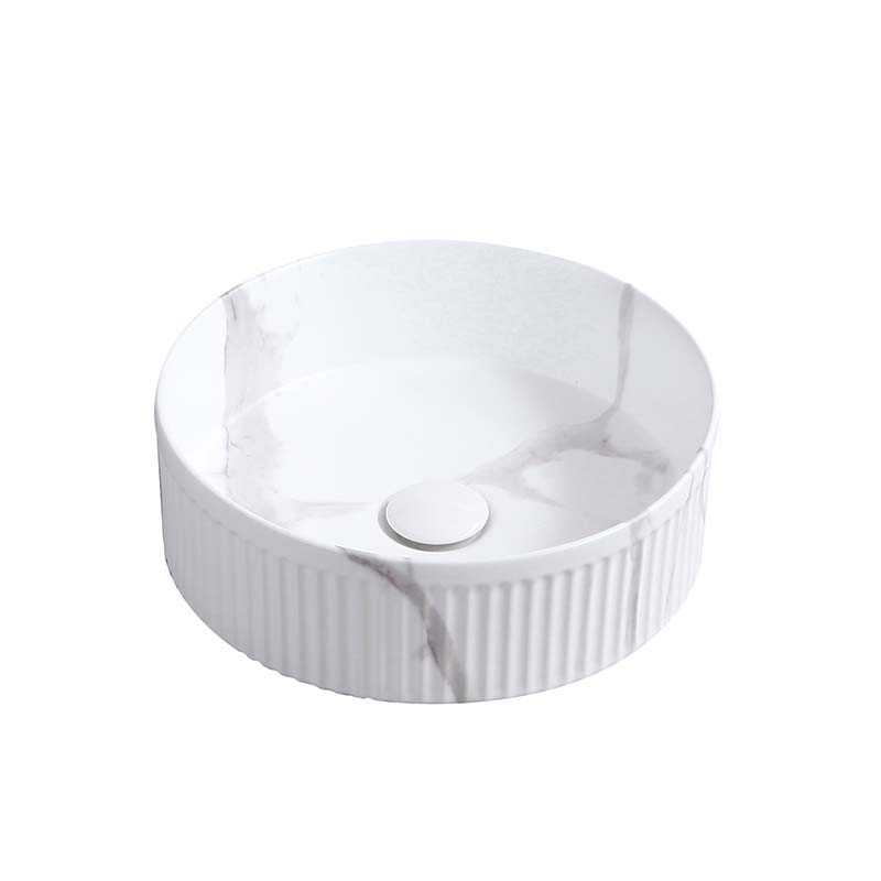 Bassin en marbre rond