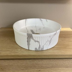 Lavabo de mármol redondo