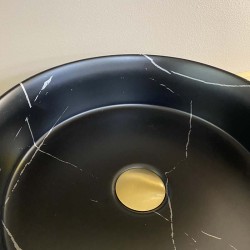 Lavabo de mármol redondo