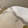 Lavabo ovale en marbre