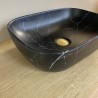 Lavabo de mármol ovalado