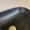 Oval marble basin