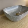 Oval marble basin