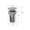 PACK chrome plated ‘bottle’ siphon and click clack valve