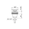 PACK siphon et vanne de vidange noirs.