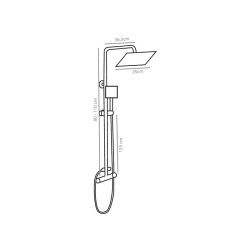 TWO shower column
