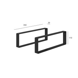 Juego escuadras toallero