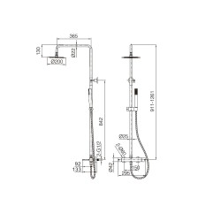 copy of Columna de ducha con grifo MONZA