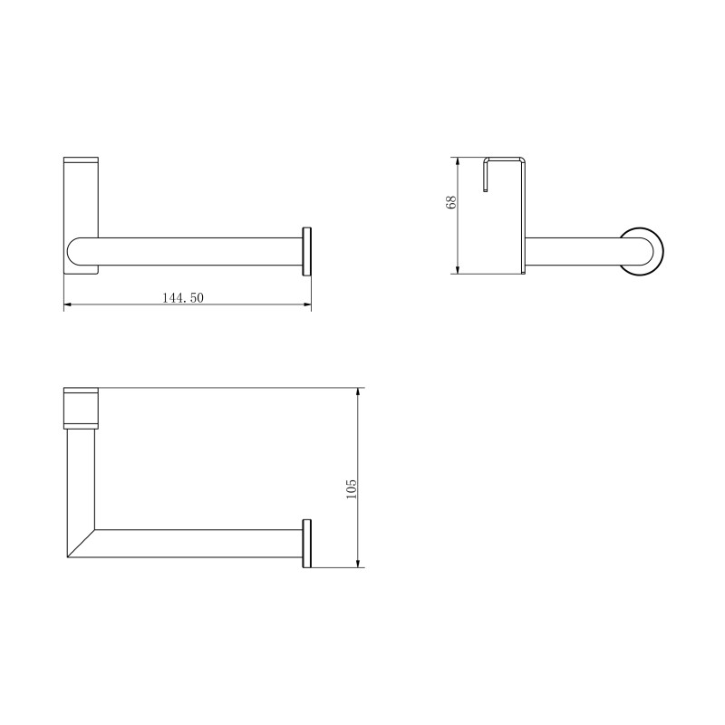 Pack accesorios: Portarollo, percha y toallero 37