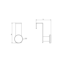 Pack accesorios: Portarollo, percha y toallero 37