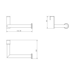 Pack accesorios: Portarollo, percha y toallero 37
