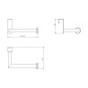 Pack accesorios: Portarollo, percha y toallero 37
