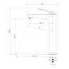 Pack TURIN caño alto y columna ROUND monomando