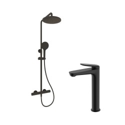 Pack TURIN caño alto y columna ROUND monomando
