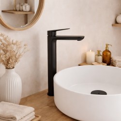 Pack TURIN caño alto y columna ROUND monomando